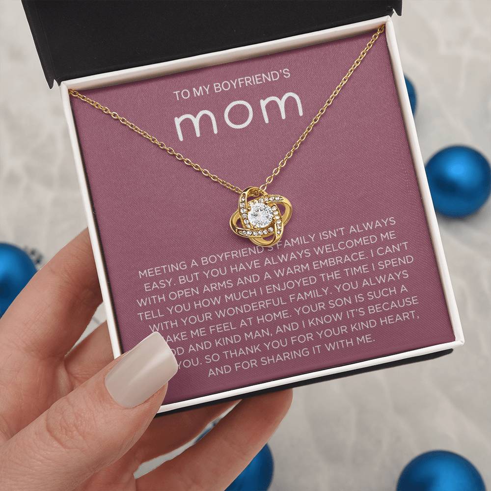 Boyfriend's family Necklace - Gift from Girlfriend To Boyfriend's Mom, gift from girlfriend, gift for Boyfriend's Mom