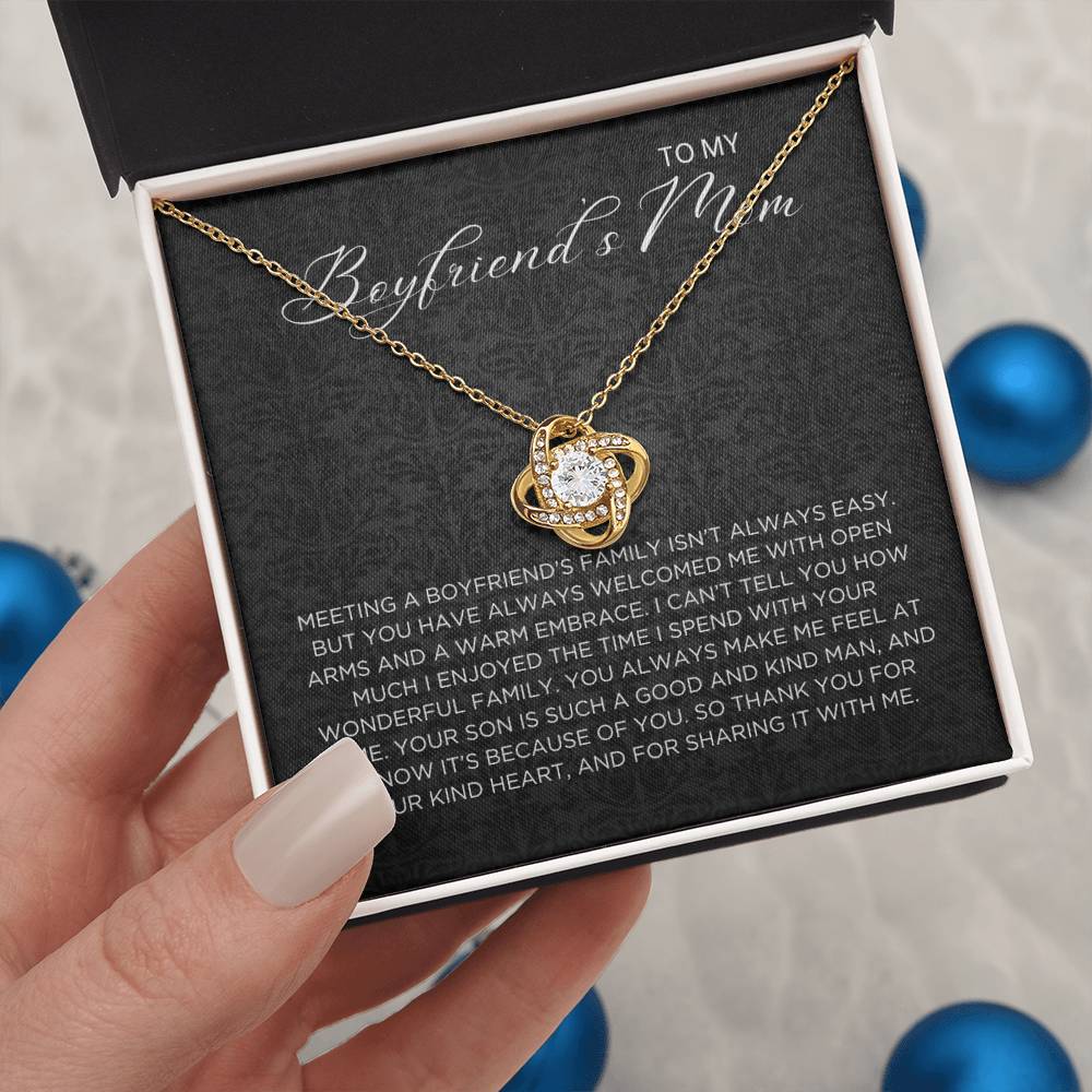 Boyfriend's family Necklace - Gift from Girlfriend To Boyfriend's Mom, gift from girlfriend, gift for Boyfriend's Mom