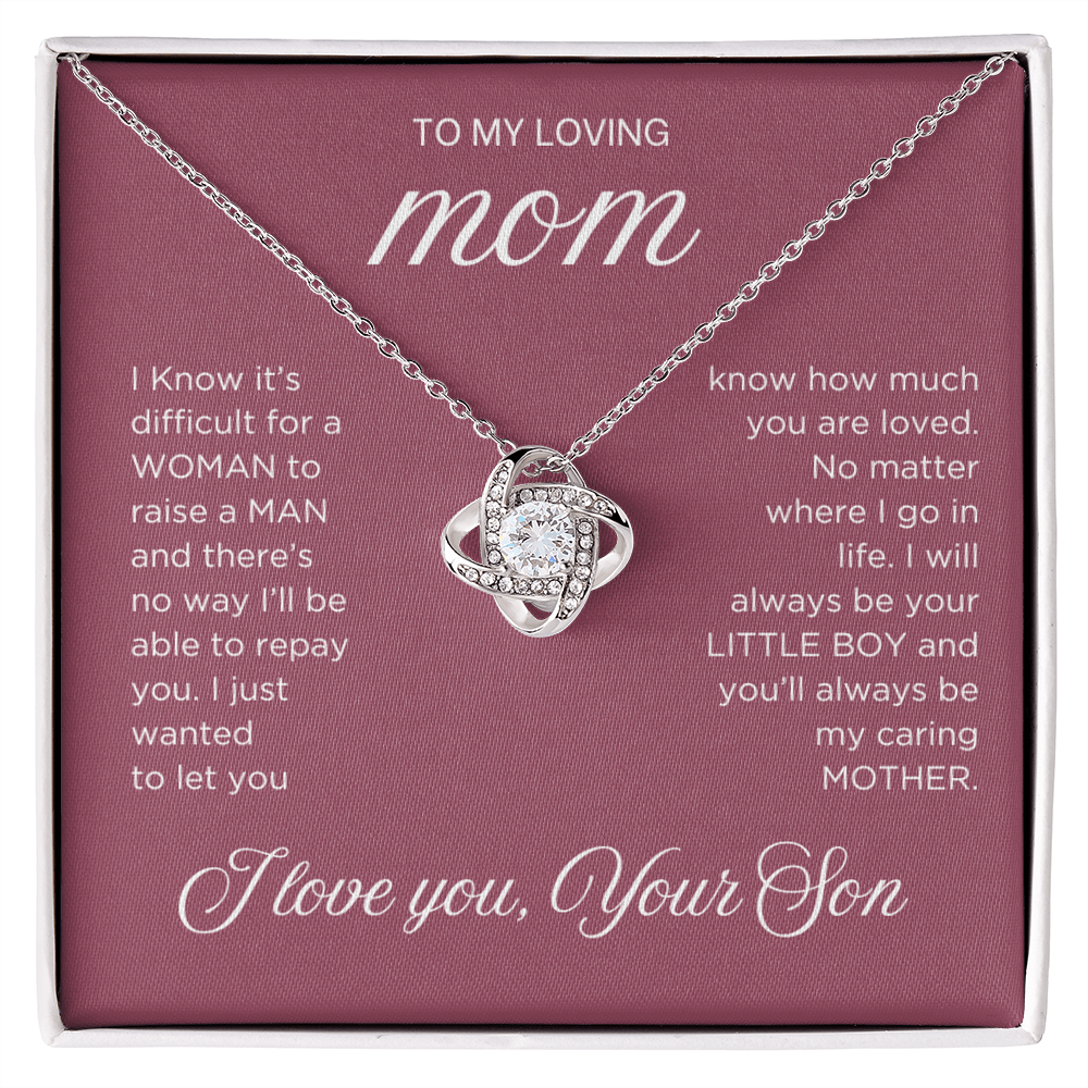 Raise a Man Necklace - Gift from Son To Mom, gift from Son, gift for mom, mom and son, gift for mommy