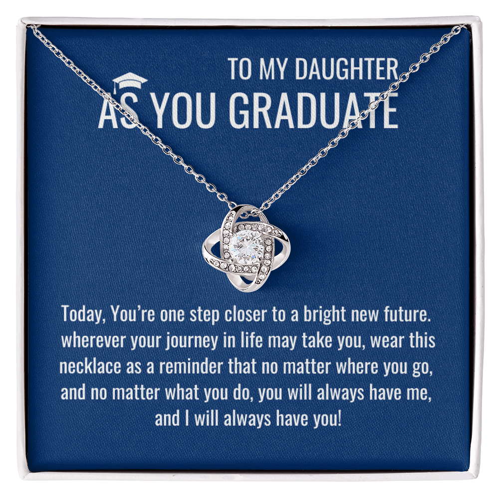 As A Graduate Necklace - Mother Daughter Gift, Daughter Graduation Gift, High School, College Graduate
