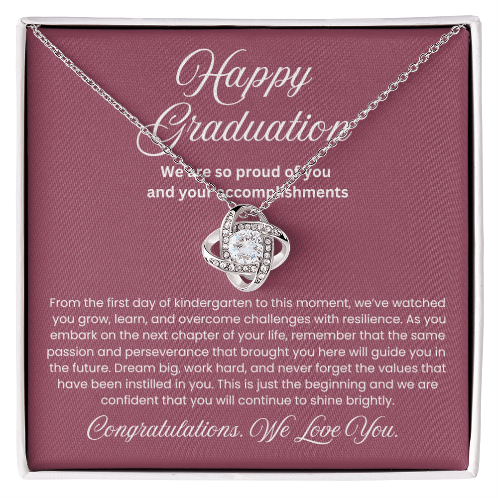 We are Proud Necklace - Mother Daughter Gift, Daughter Graduation Gift, High School, College Graduate