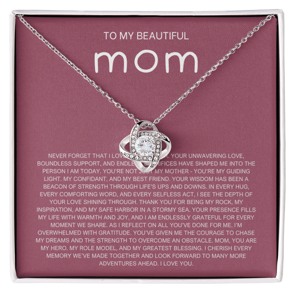 Never Forget Necklace - Gift from Daughter To Mom, gift from daughter, gift for mom, mom and daughter, gift for mommy