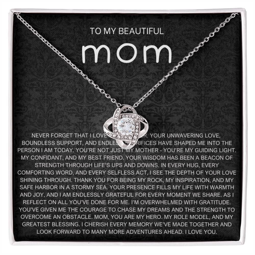 Never Forget Necklace - Gift from Daughter To Mom, gift from daughter, gift for mom, mom and daughter, gift for mommy