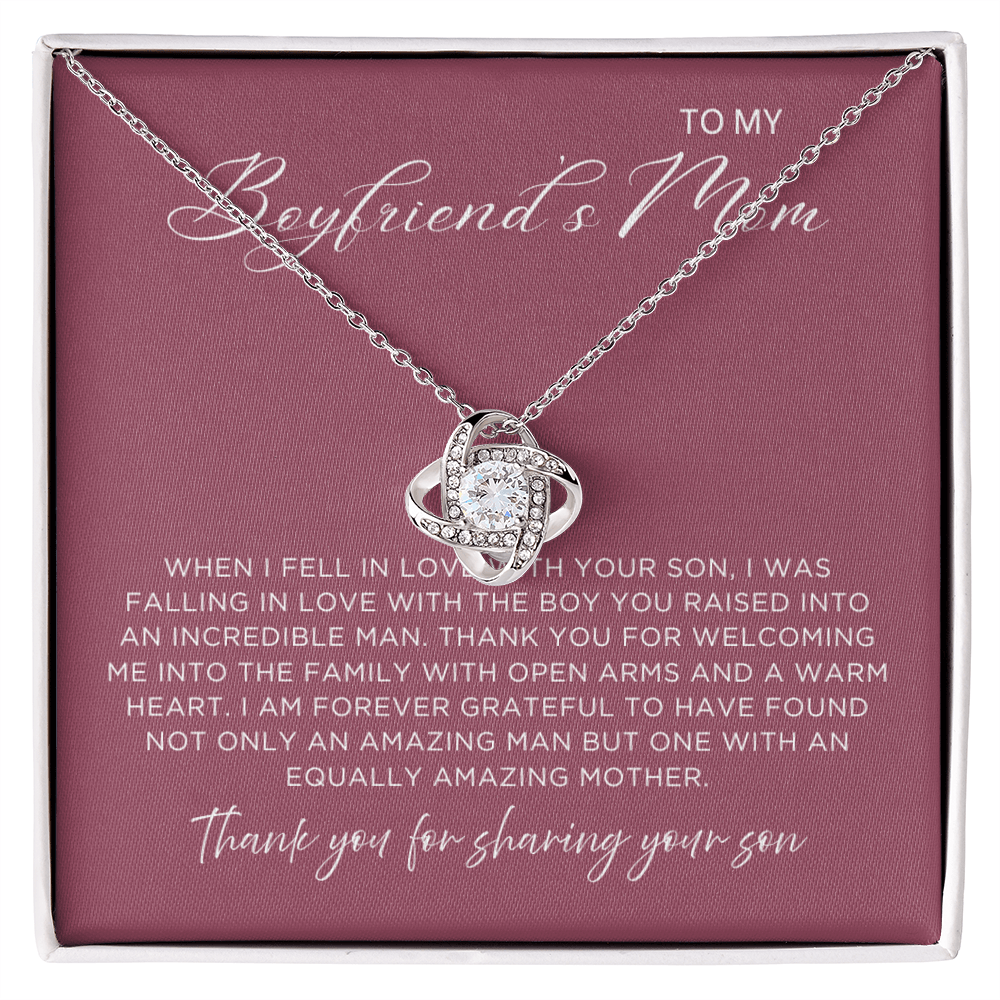 Sharing Your Son Necklace - Gift from Girlfriend To Boyfriend's Mom, gift from girlfriend, gift for Boyfriend's Mom