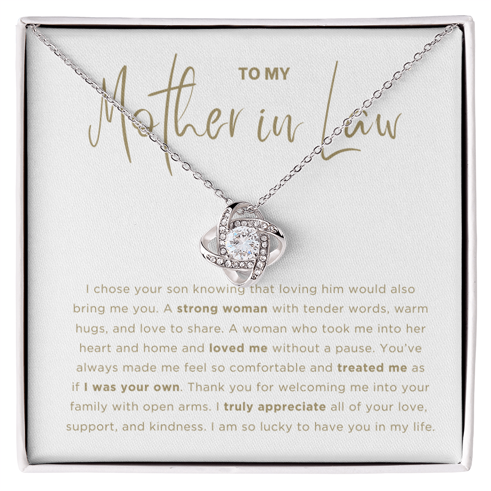 Strong Women Necklace - Gift from Wife to my Mom, gift from daughter in law, gift for Mother in Law