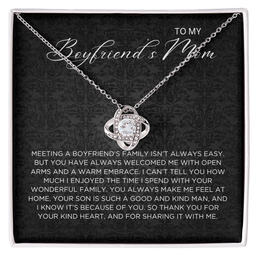 Boyfriend's family Necklace - Gift from Girlfriend To Boyfriend's Mom, gift from girlfriend, gift for Boyfriend's Mom
