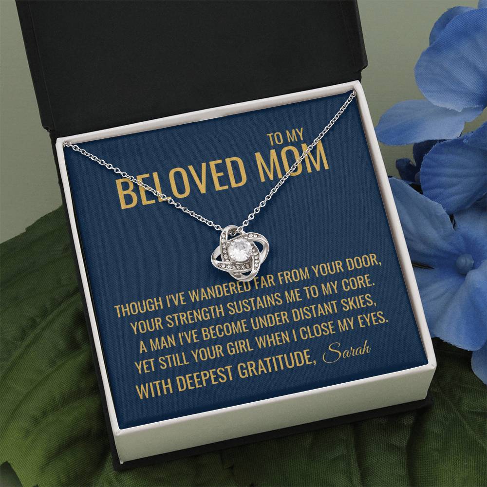 Far From Your Door Necklace - Gift from Daughter To Mom, Mothers day Gift, Mom and Daughter, Gift for Mom, Gift for Mommy, Christmas Gift