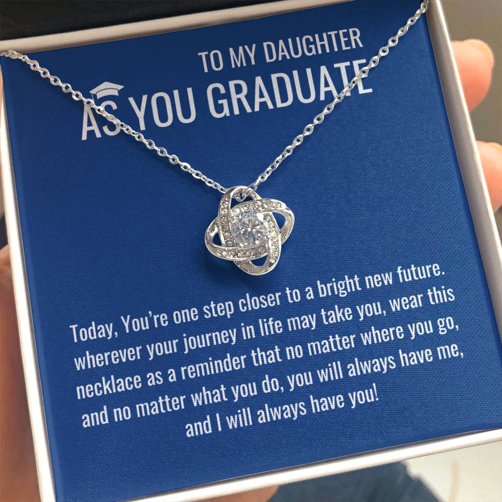 As A Graduate Necklace - Mother Daughter Gift, Daughter Graduation Gift, High School, College Graduate