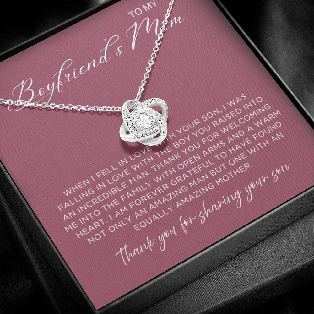 Sharing Your Son Necklace - Gift from Girlfriend To Boyfriend's Mom, gift from girlfriend, gift for Boyfriend's Mom