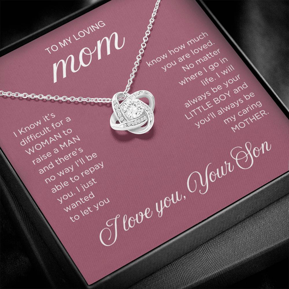 Raise a Man Necklace - Gift from Son To Mom, gift from Son, gift for mom, mom and son, gift for mommy