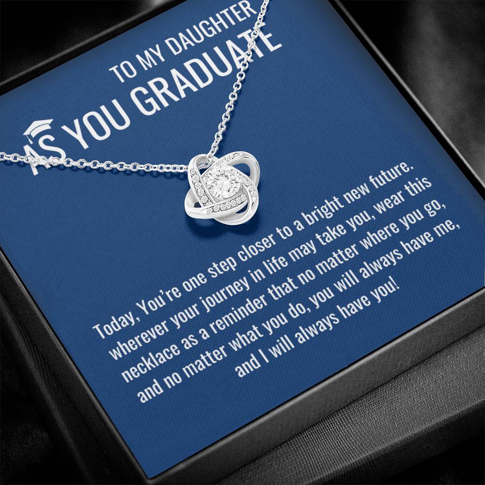 As A Graduate Necklace - Mother Daughter Gift, Daughter Graduation Gift, High School, College Graduate