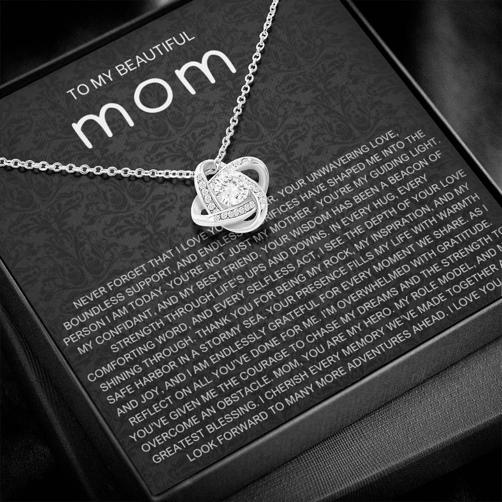 Never Forget Necklace - Gift from Daughter To Mom, gift from daughter, gift for mom, mom and daughter, gift for mommy