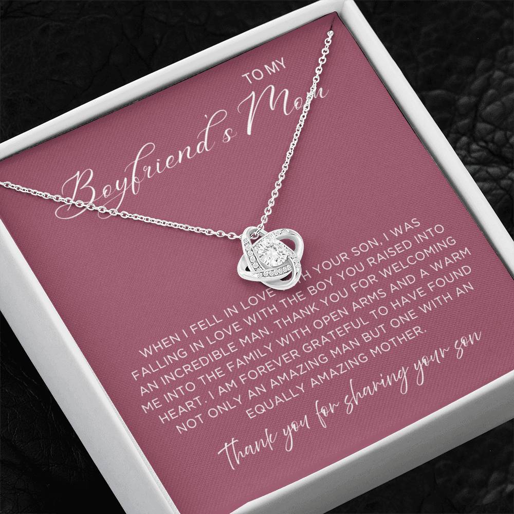 Sharing Your Son Necklace - Gift from Girlfriend To Boyfriend's Mom, gift from girlfriend, gift for Boyfriend's Mom