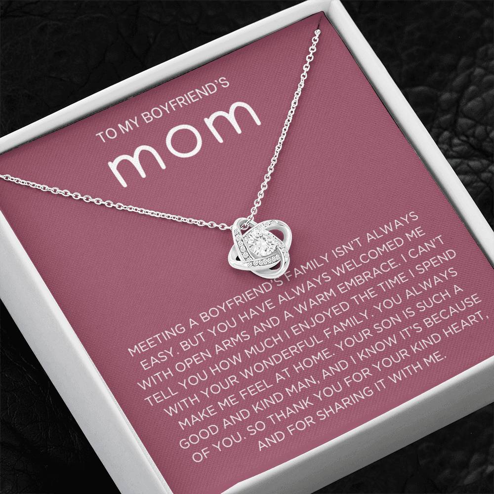 Boyfriend's family Necklace - Gift from Girlfriend To Boyfriend's Mom, gift from girlfriend, gift for Boyfriend's Mom
