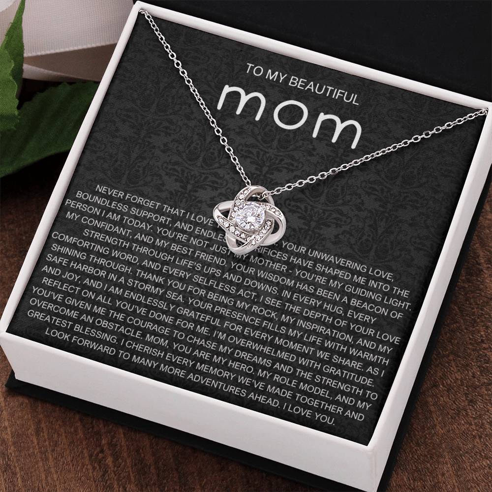 Never Forget Necklace - Gift from Daughter To Mom, gift from daughter, gift for mom, mom and daughter, gift for mommy