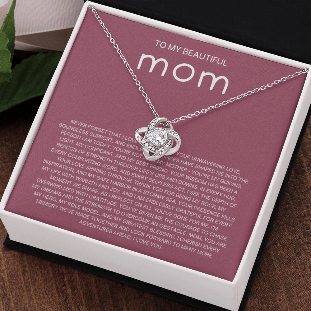 Never Forget Necklace - Gift from Daughter To Mom, gift from daughter, gift for mom, mom and daughter, gift for mommy