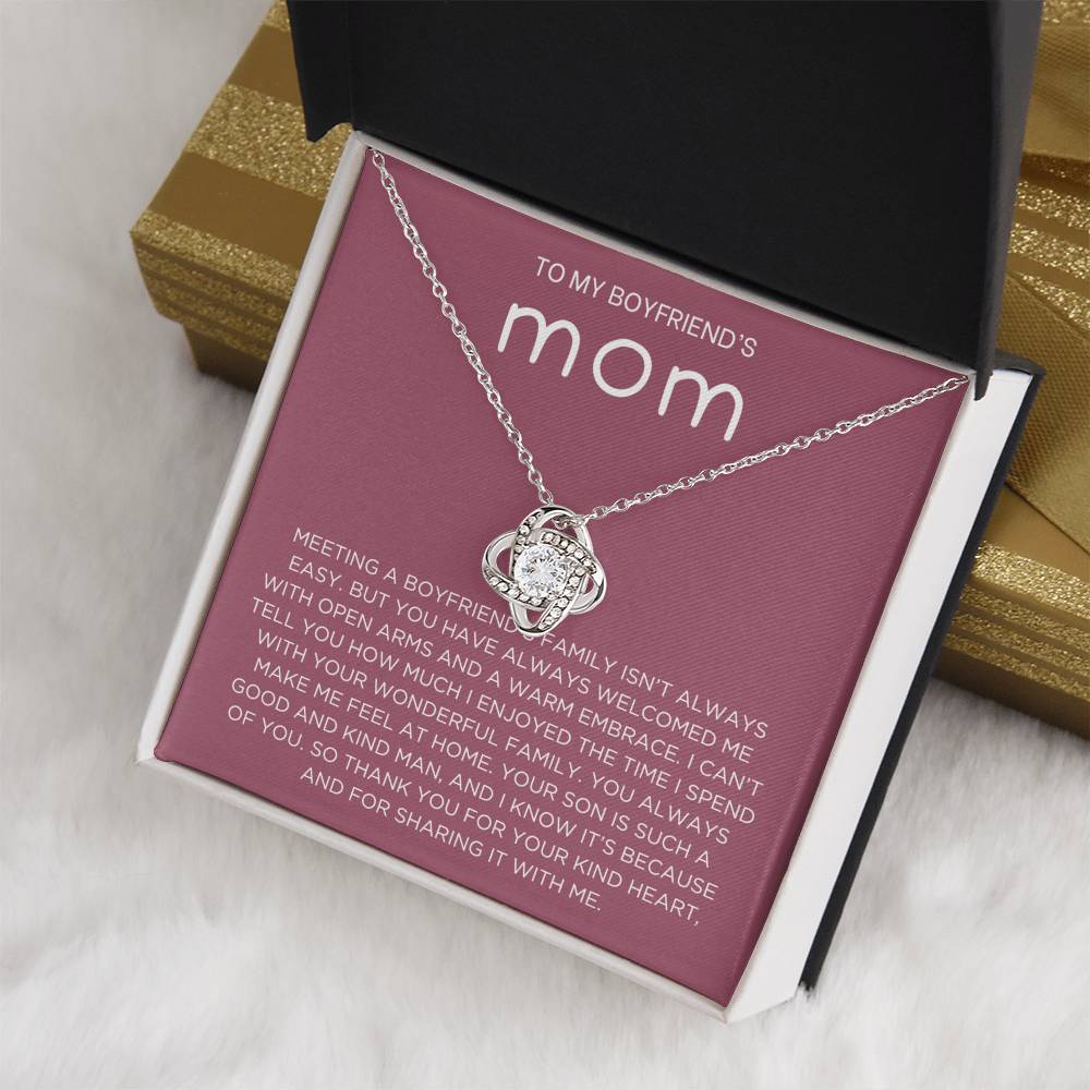 Boyfriend's family Necklace - Gift from Girlfriend To Boyfriend's Mom, gift from girlfriend, gift for Boyfriend's Mom