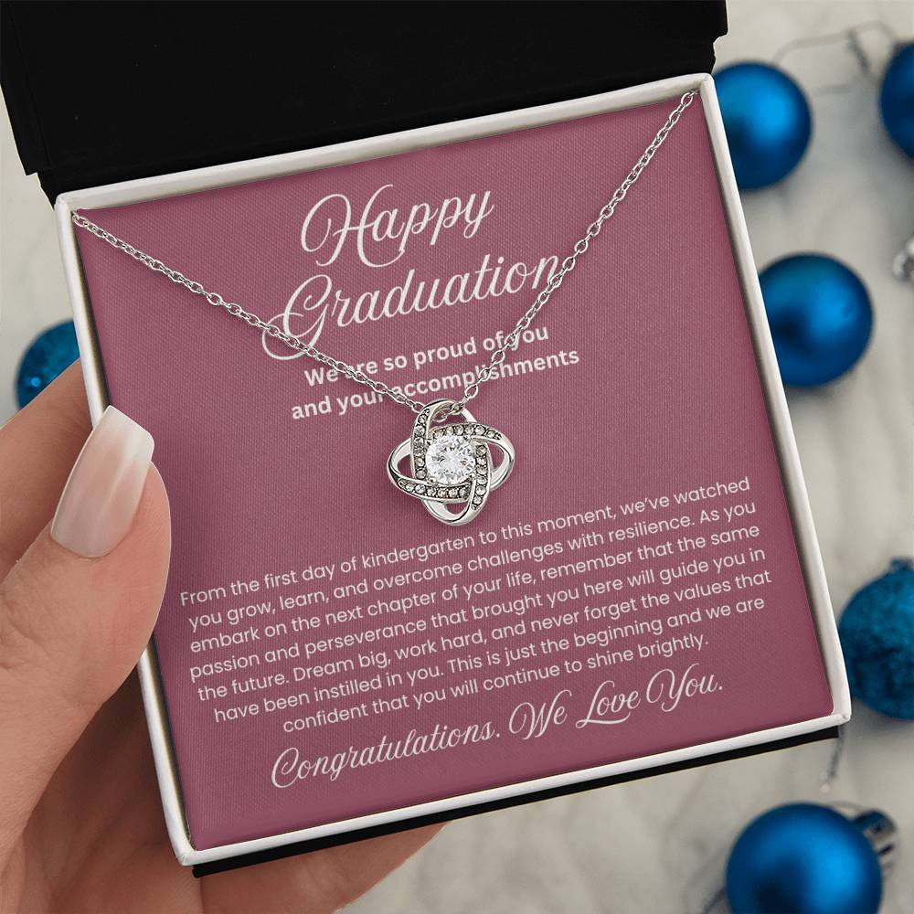 We are Proud Necklace - Mother Daughter Gift, Daughter Graduation Gift, High School, College Graduate