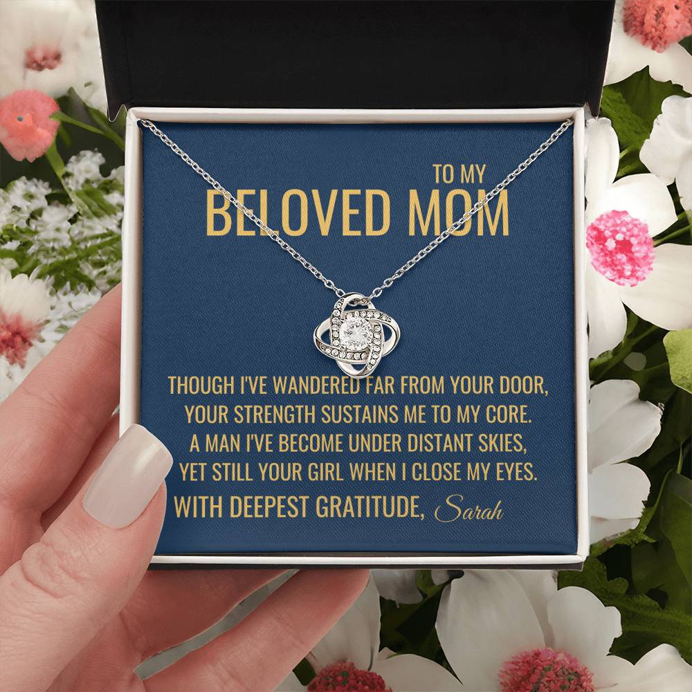 Far From Your Door Necklace - Gift from Daughter To Mom, Mothers day Gift, Mom and Daughter, Gift for Mom, Gift for Mommy, Christmas Gift