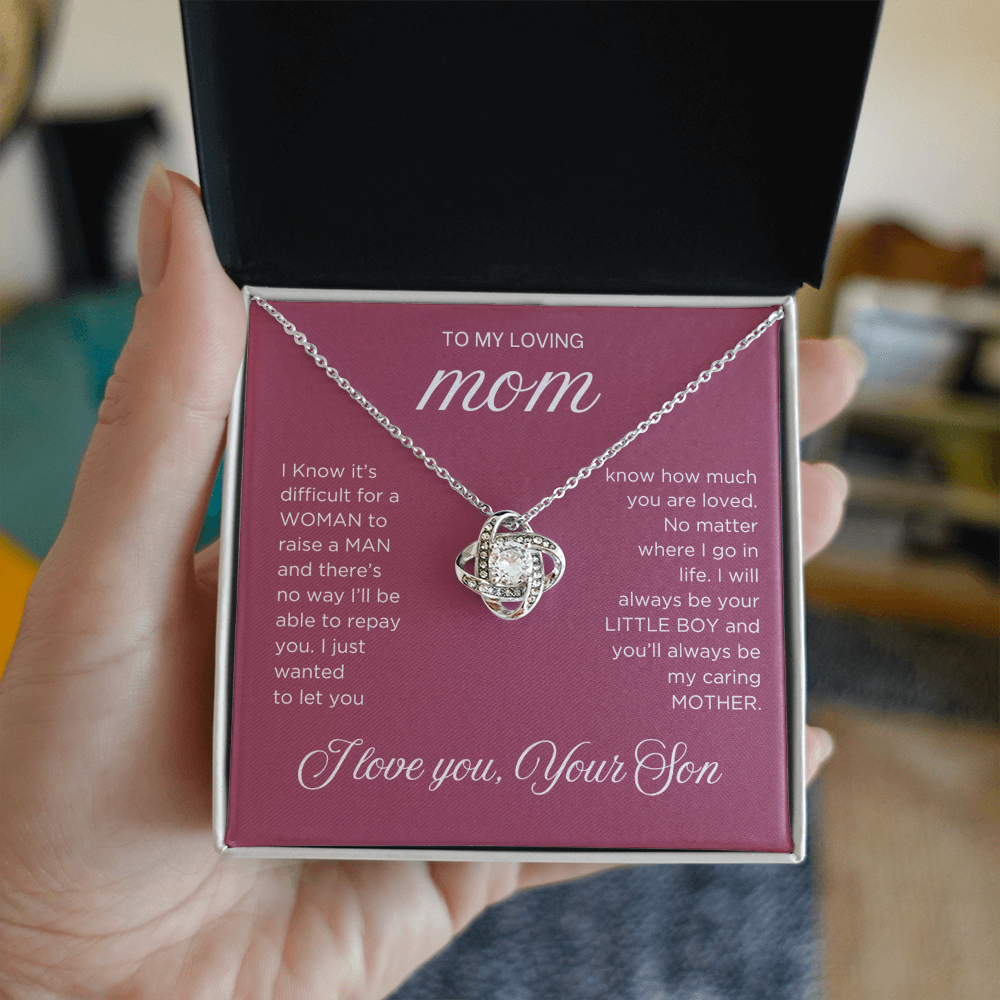 Raise a Man Necklace - Gift from Son To Mom, gift from Son, gift for mom, mom and son, gift for mommy