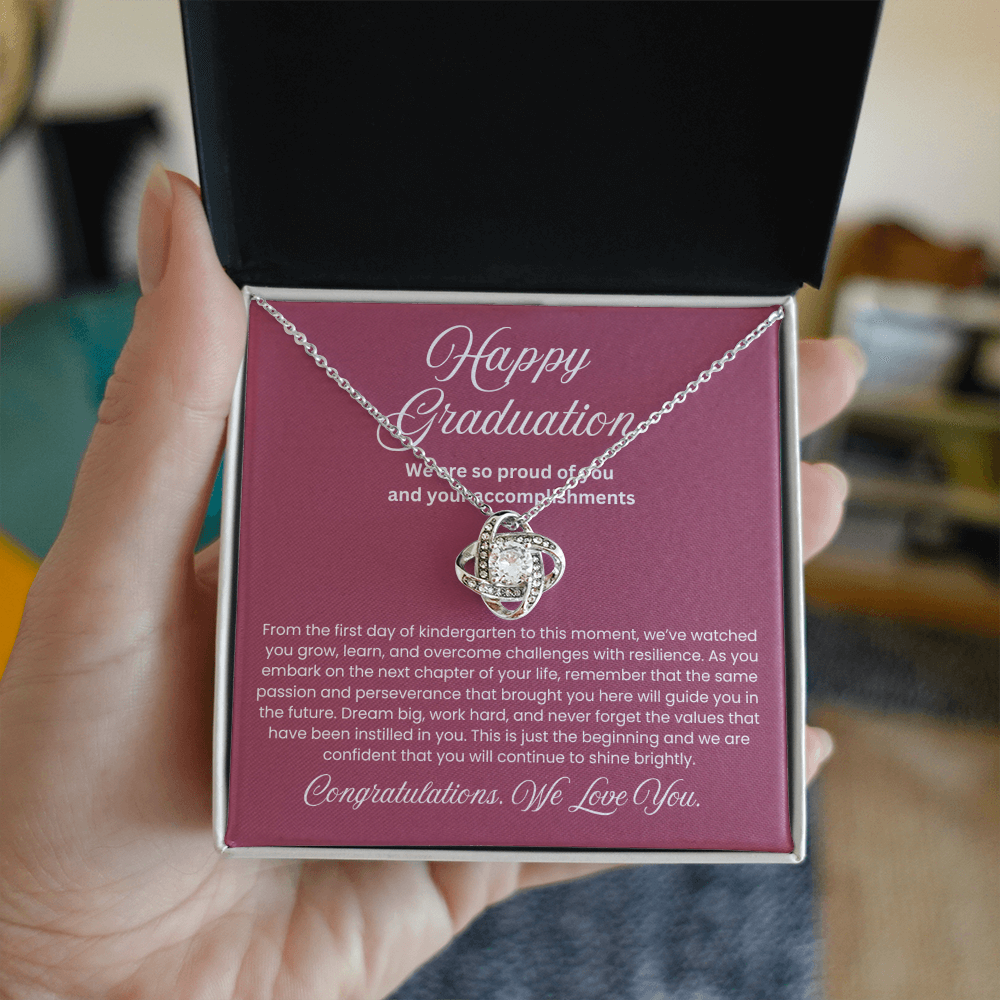 We are Proud Necklace - Mother Daughter Gift, Daughter Graduation Gift, High School, College Graduate