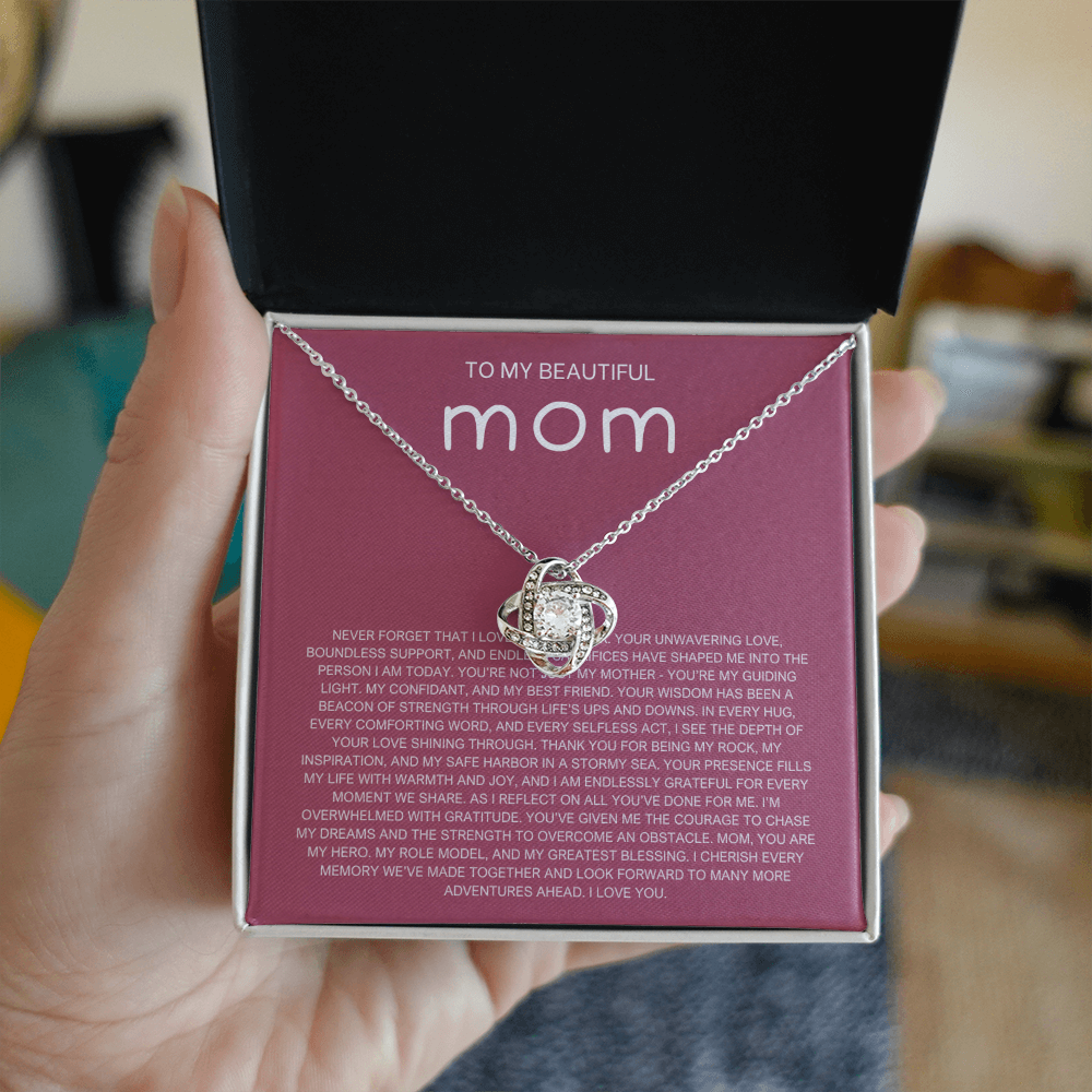Never Forget Necklace - Gift from Daughter To Mom, gift from daughter, gift for mom, mom and daughter, gift for mommy