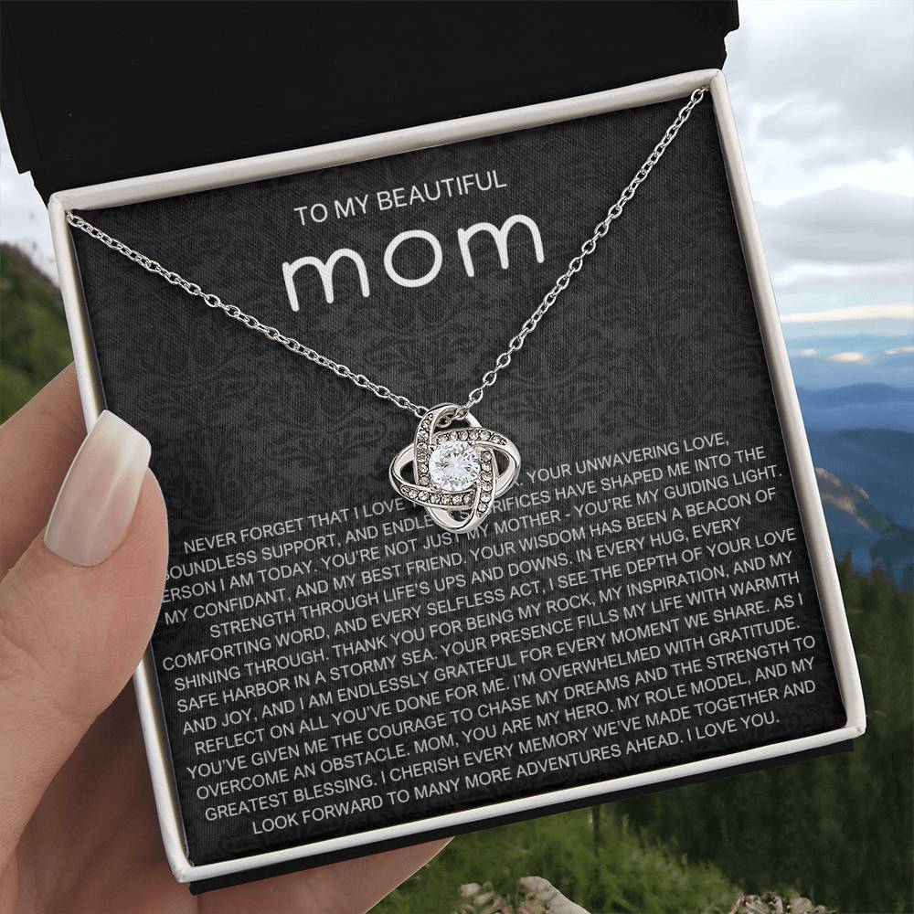 Never Forget Necklace - Gift from Daughter To Mom, gift from daughter, gift for mom, mom and daughter, gift for mommy