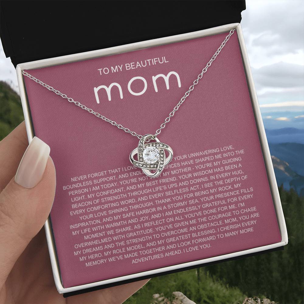 Never Forget Necklace - Gift from Daughter To Mom, gift from daughter, gift for mom, mom and daughter, gift for mommy