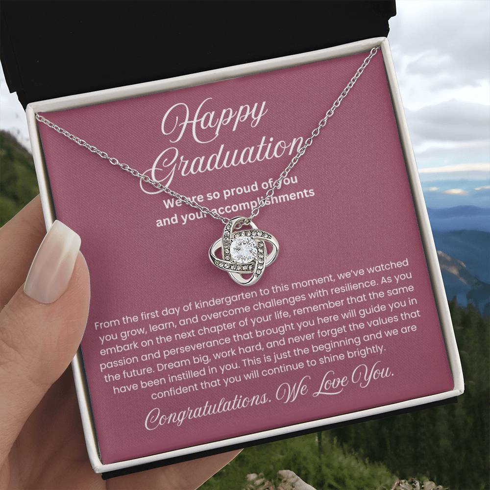We are Proud Necklace - Mother Daughter Gift, Daughter Graduation Gift, High School, College Graduate