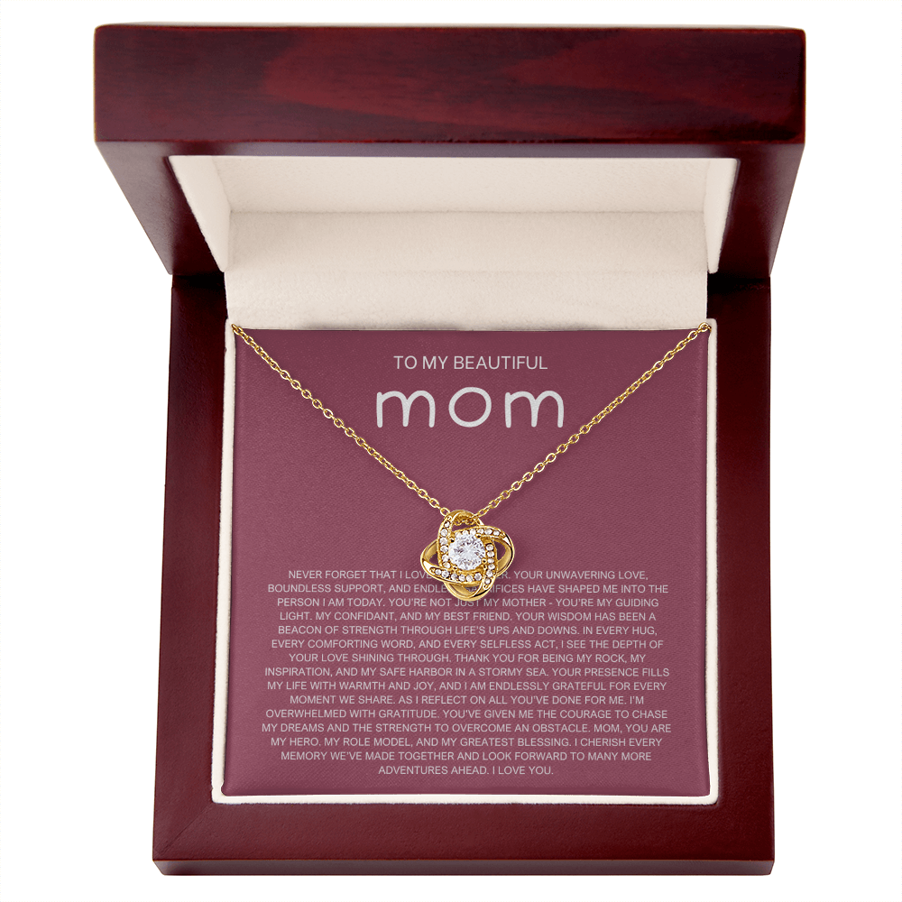 Never Forget Necklace - Gift from Daughter To Mom, gift from daughter, gift for mom, mom and daughter, gift for mommy