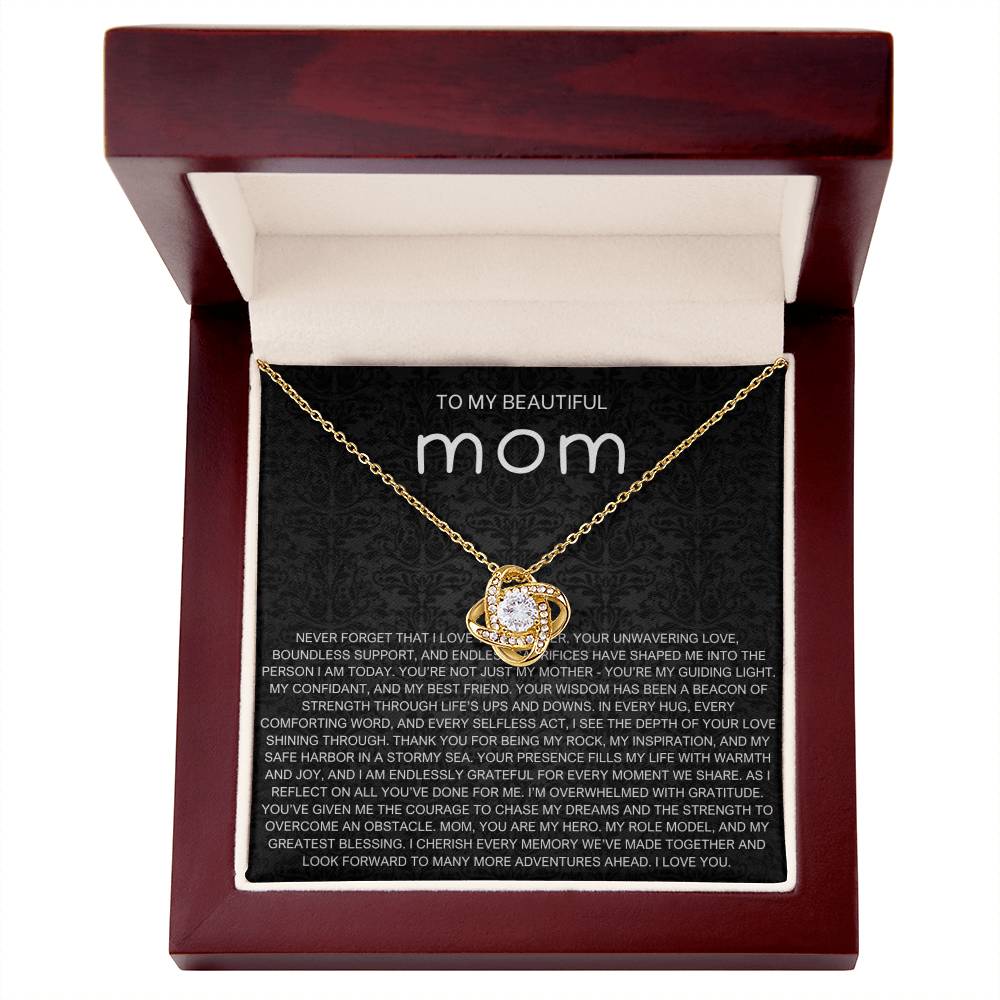 Never Forget Necklace - Gift from Daughter To Mom, gift from daughter, gift for mom, mom and daughter, gift for mommy