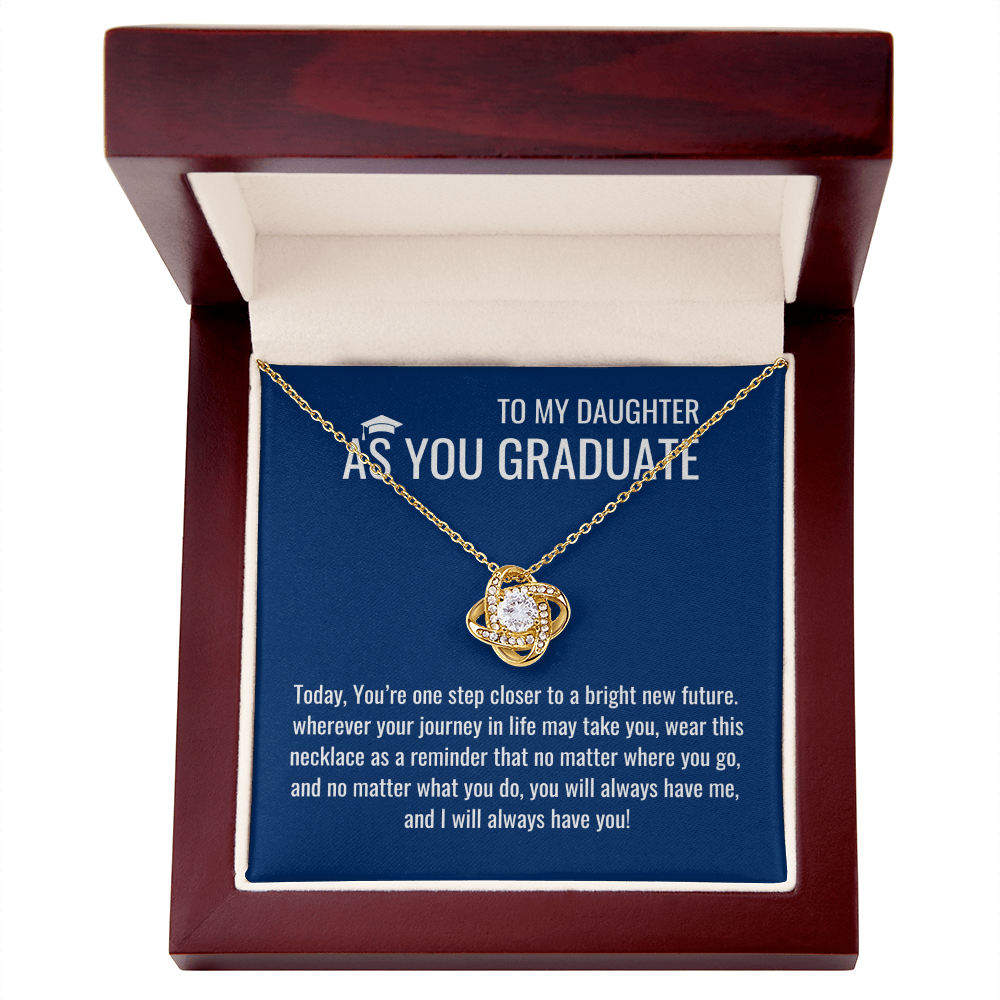 As A Graduate Necklace - Mother Daughter Gift, Daughter Graduation Gift, High School, College Graduate