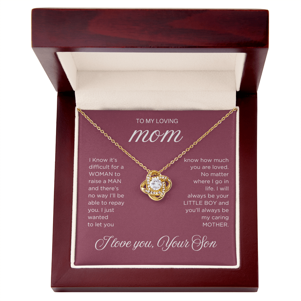 Raise a Man Necklace - Gift from Son To Mom, gift from Son, gift for mom, mom and son, gift for mommy