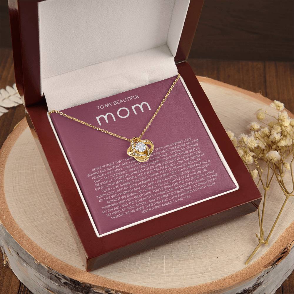 Never Forget Necklace - Gift from Daughter To Mom, gift from daughter, gift for mom, mom and daughter, gift for mommy