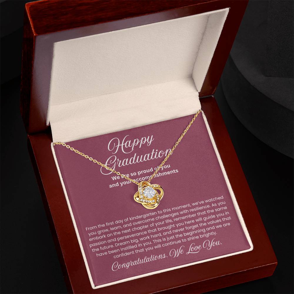 We are Proud Necklace - Mother Daughter Gift, Daughter Graduation Gift, High School, College Graduate