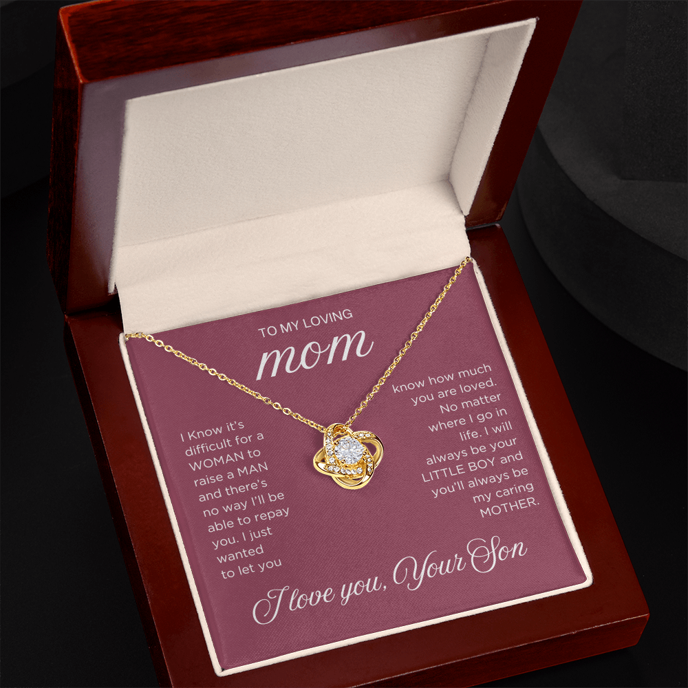 Raise a Man Necklace - Gift from Son To Mom, gift from Son, gift for mom, mom and son, gift for mommy