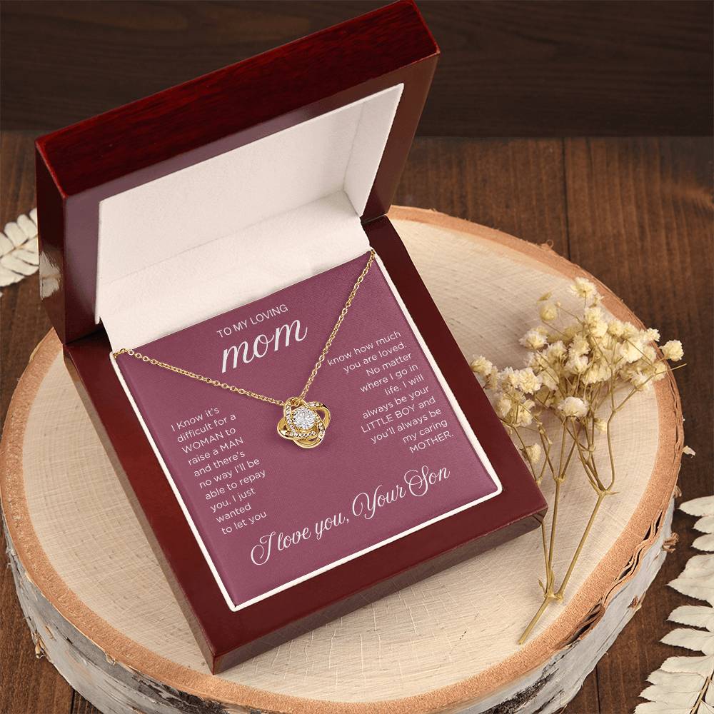 Raise a Man Necklace - Gift from Son To Mom, gift from Son, gift for mom, mom and son, gift for mommy