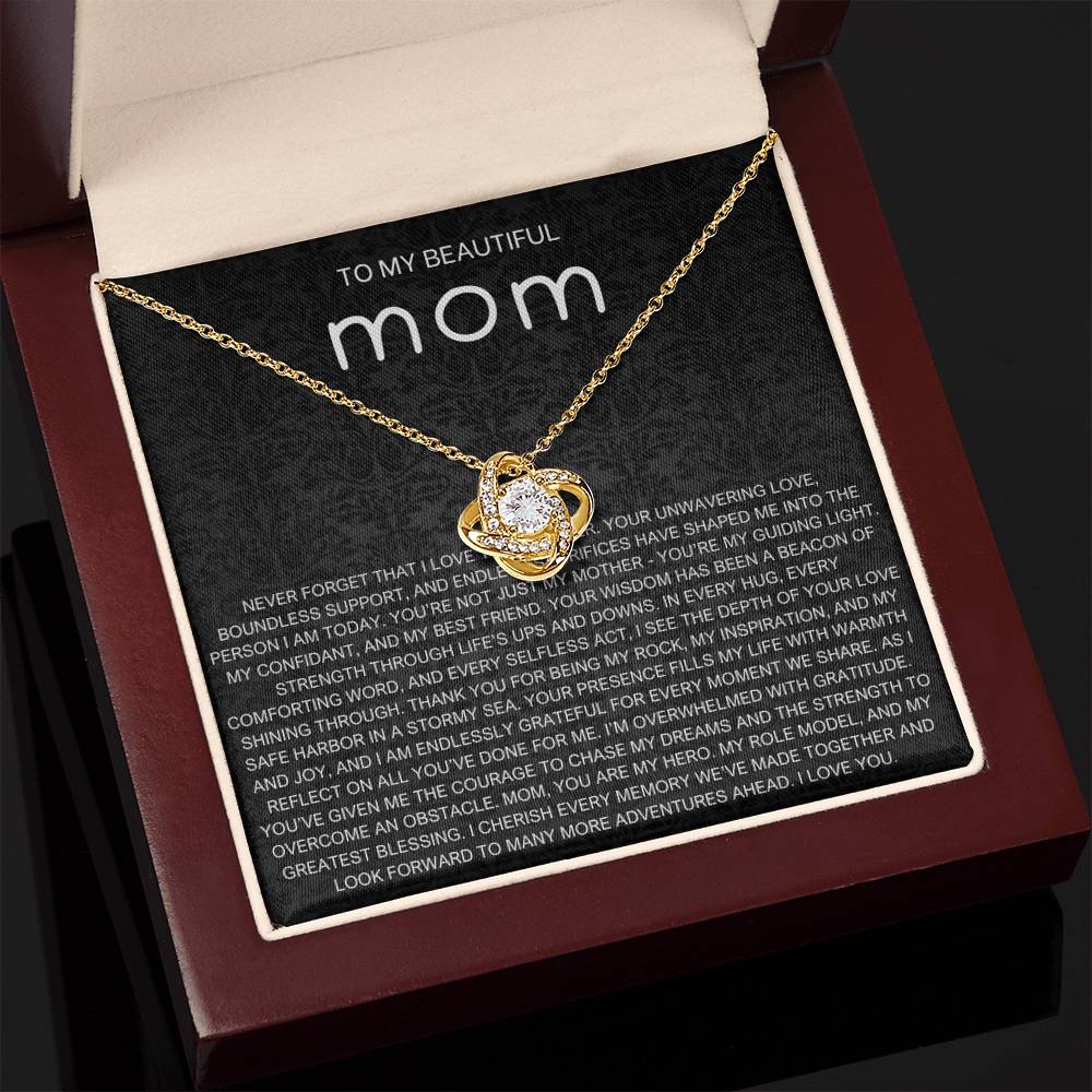 Never Forget Necklace - Gift from Daughter To Mom, gift from daughter, gift for mom, mom and daughter, gift for mommy
