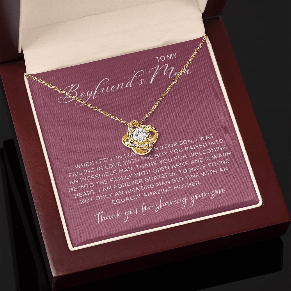 Sharing Your Son Necklace - Gift from Girlfriend To Boyfriend's Mom, gift from girlfriend, gift for Boyfriend's Mom