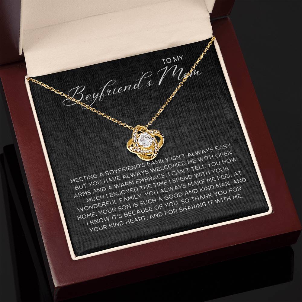 Boyfriend's family Necklace - Gift from Girlfriend To Boyfriend's Mom, gift from girlfriend, gift for Boyfriend's Mom