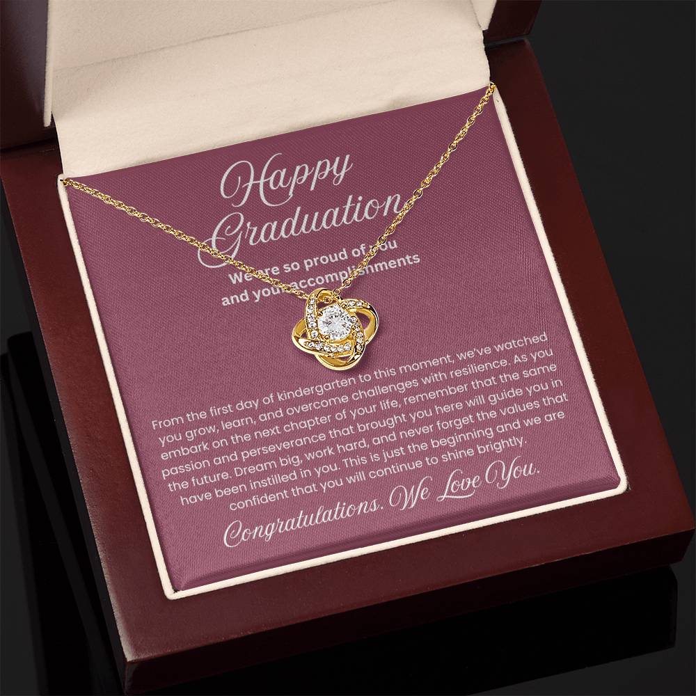 We are Proud Necklace - Mother Daughter Gift, Daughter Graduation Gift, High School, College Graduate