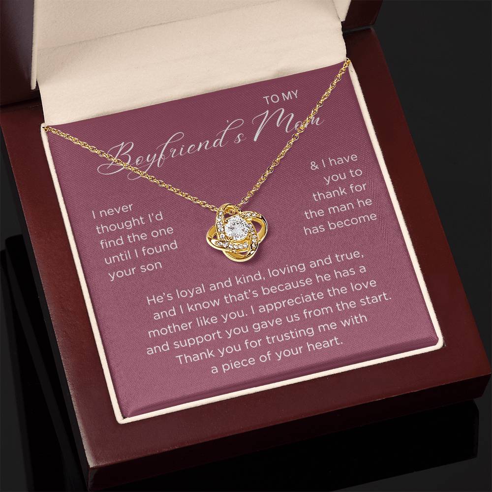 Piece Of Your Heart Necklace - Gift from Girlfriend To Boyfriend's Mom, gift from girlfriend, gift for Boyfriend's Mom