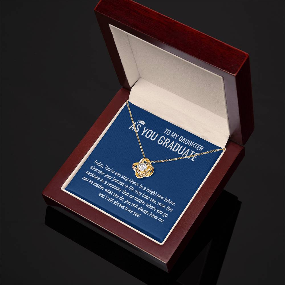 As A Graduate Necklace - Mother Daughter Gift, Daughter Graduation Gift, High School, College Graduate