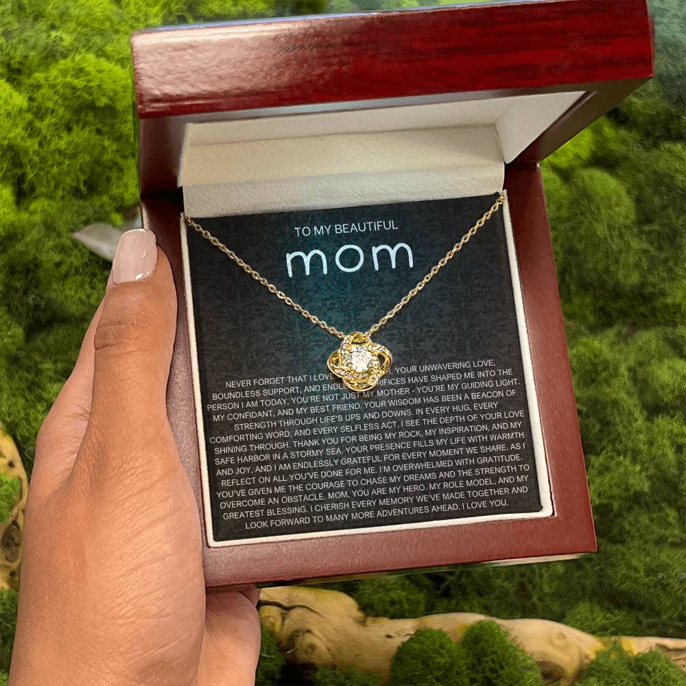 Never Forget Necklace - Gift from Daughter To Mom, gift from daughter, gift for mom, mom and daughter, gift for mommy