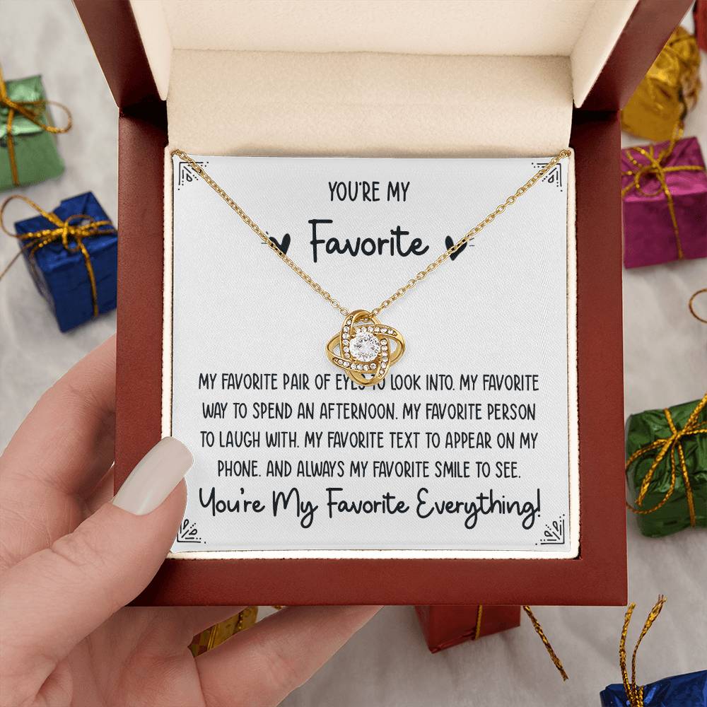 You're My Favorite - Love Knot Necklace