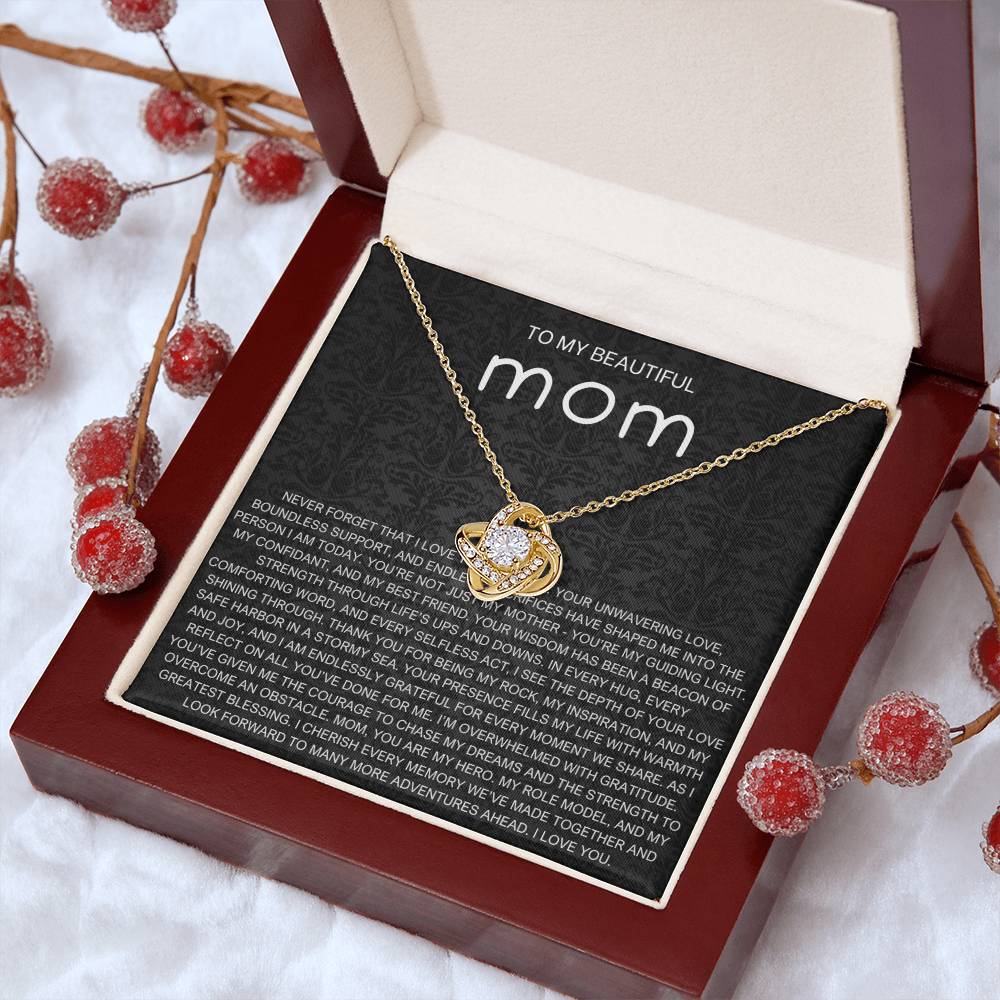 Never Forget Necklace - Gift from Daughter To Mom, gift from daughter, gift for mom, mom and daughter, gift for mommy