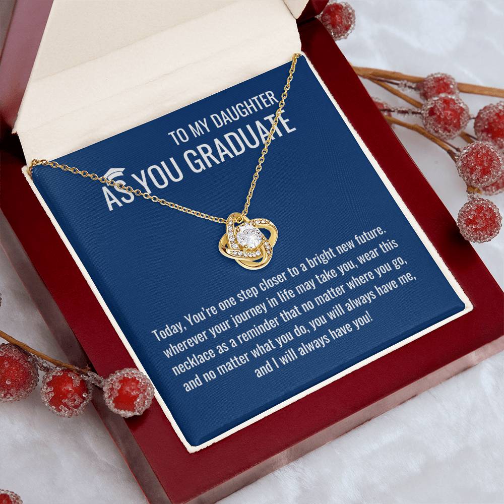 As A Graduate Necklace - Mother Daughter Gift, Daughter Graduation Gift, High School, College Graduate