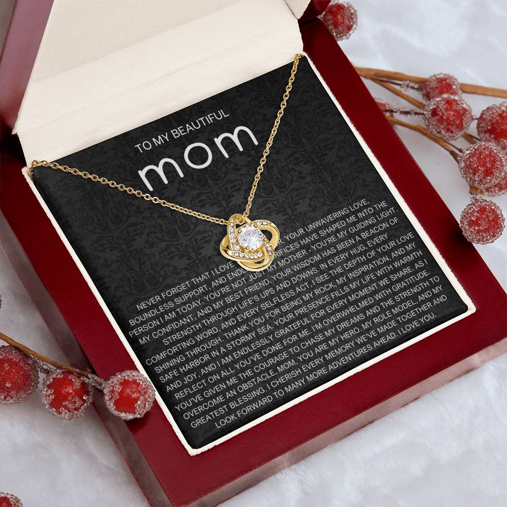 Never Forget Necklace - Gift from Daughter To Mom, gift from daughter, gift for mom, mom and daughter, gift for mommy