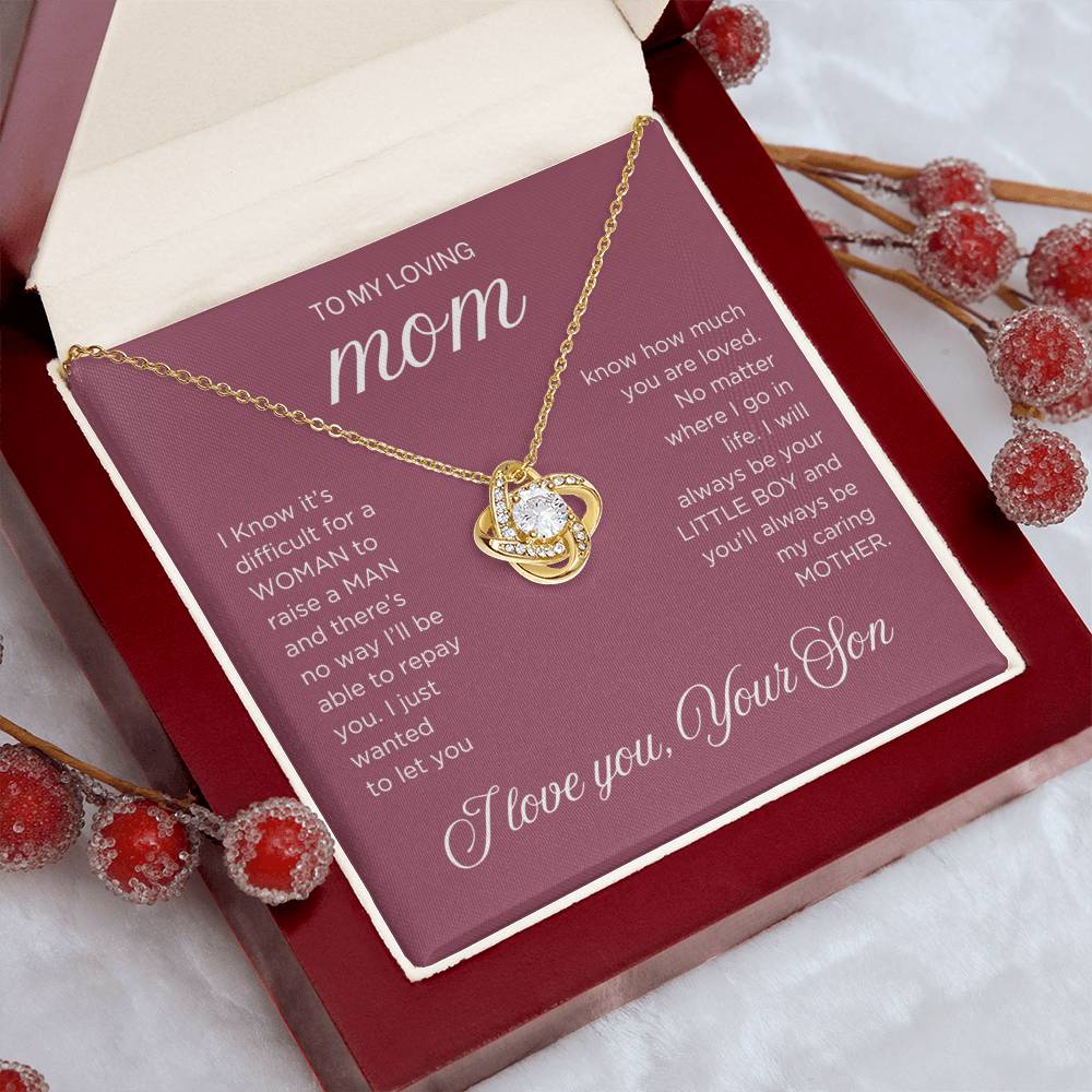 Raise a Man Necklace - Gift from Son To Mom, gift from Son, gift for mom, mom and son, gift for mommy