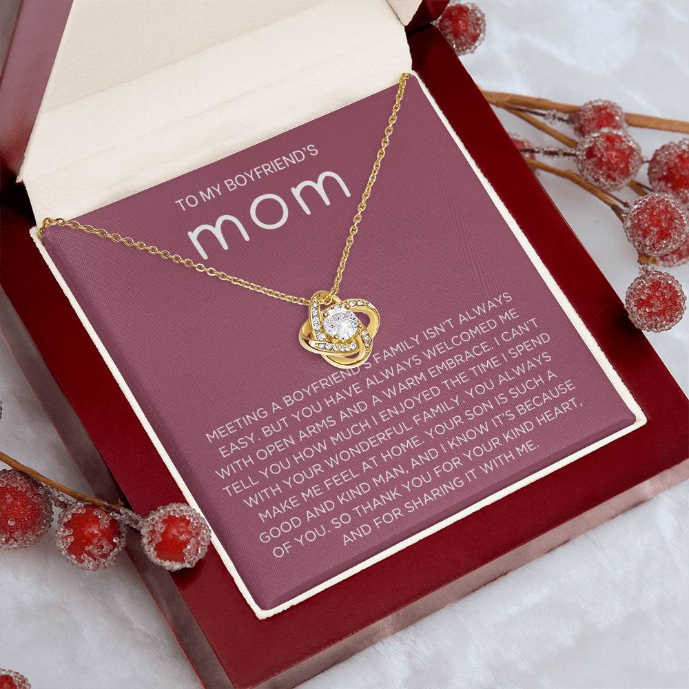 Boyfriend's family Necklace - Gift from Girlfriend To Boyfriend's Mom, gift from girlfriend, gift for Boyfriend's Mom